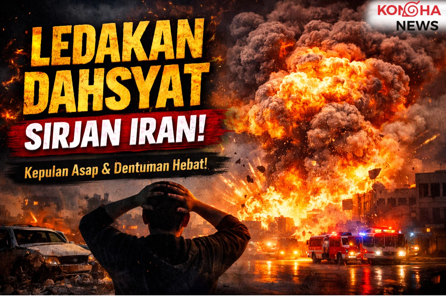 LEDakan DAHSYAT GUNCANG SIRJAN IRAN, SUARA MENGGETARKAN WARGA