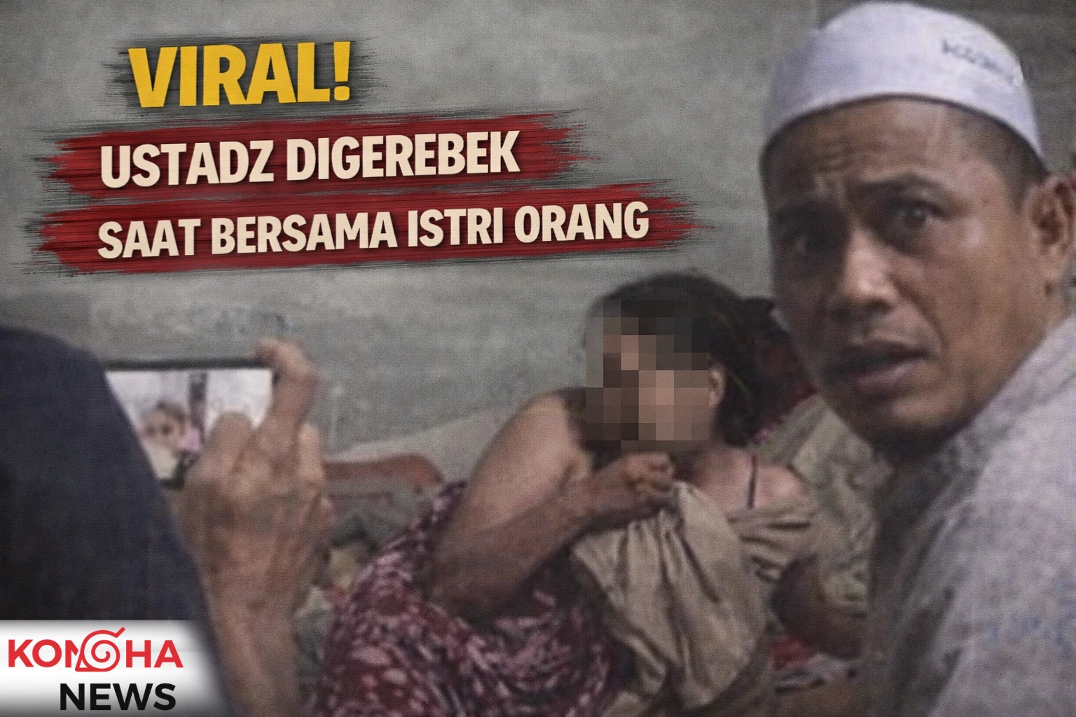 VIRAL! OKNUM USTADZ DI KARAWANG DIGEREBEK SAAT BERSAMA ISTRI ORANG, AKSI DIREKAM MENANTU