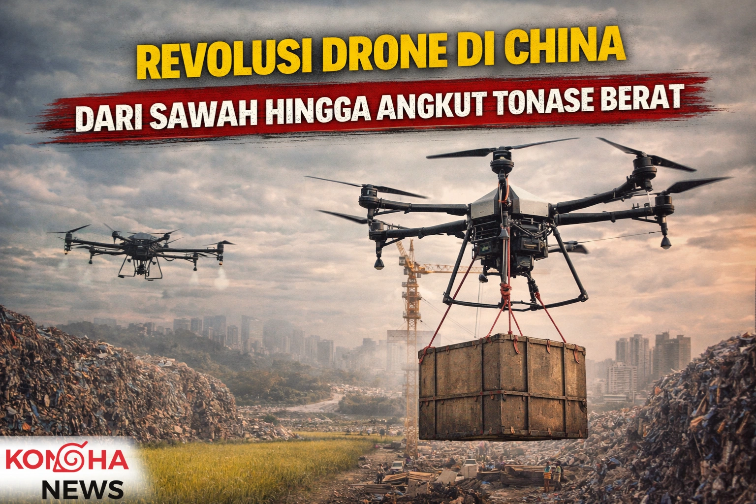 REVOLUSI DRONE DI CHINA: DARI SAWAH HINGGA ANGKUT TONASE BERAT