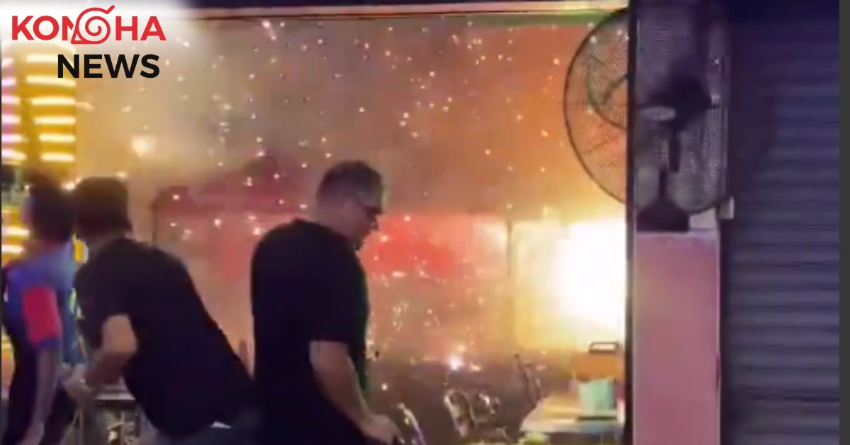 KEBAKARAN KIOS PICU LEDAKAN KEMBANG API DI PENANG, MALAM MENCEKAM WARGA