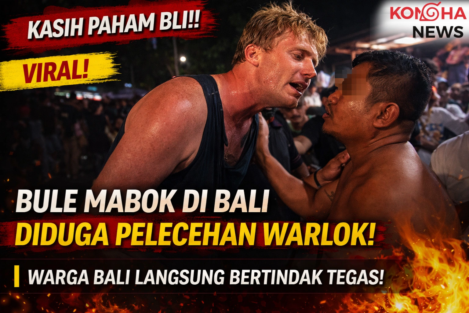 VIRAL! WNA DIDUGA LAKUKAN PELECEHAN DI BALI, WARGA LANGSUNG BERTINDAK