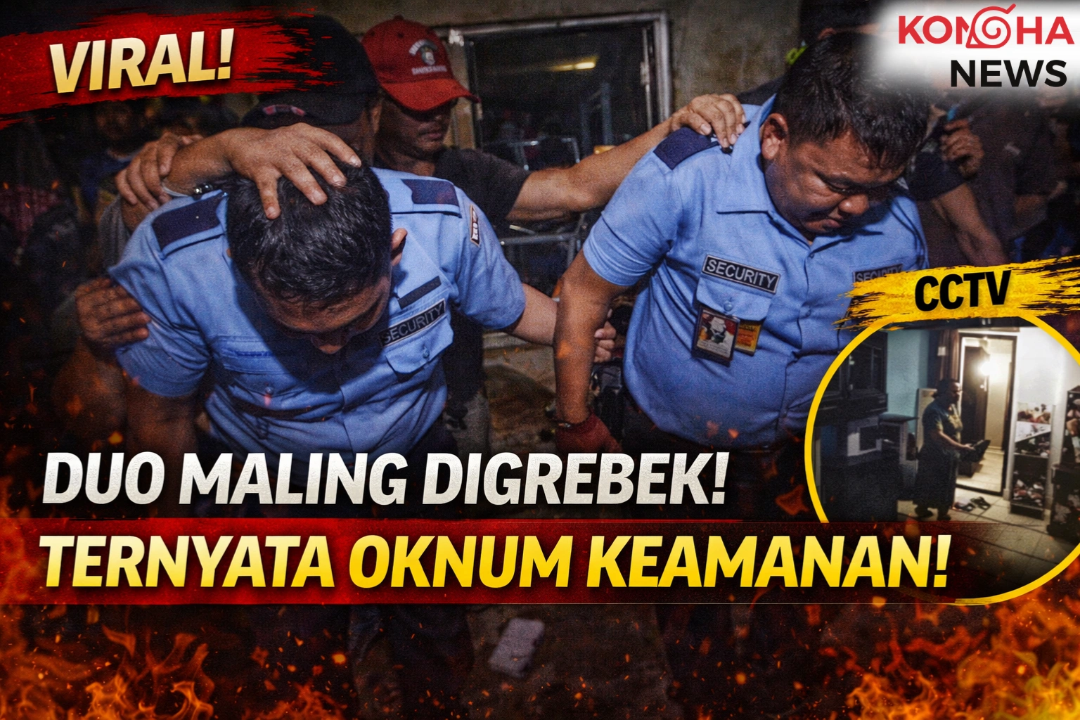 VIRAL! DUO MALING YANG MERESAHKAN WARGA TERUNGKAP, TERNYATA OKNUM KEAMANAN SETEMPAT