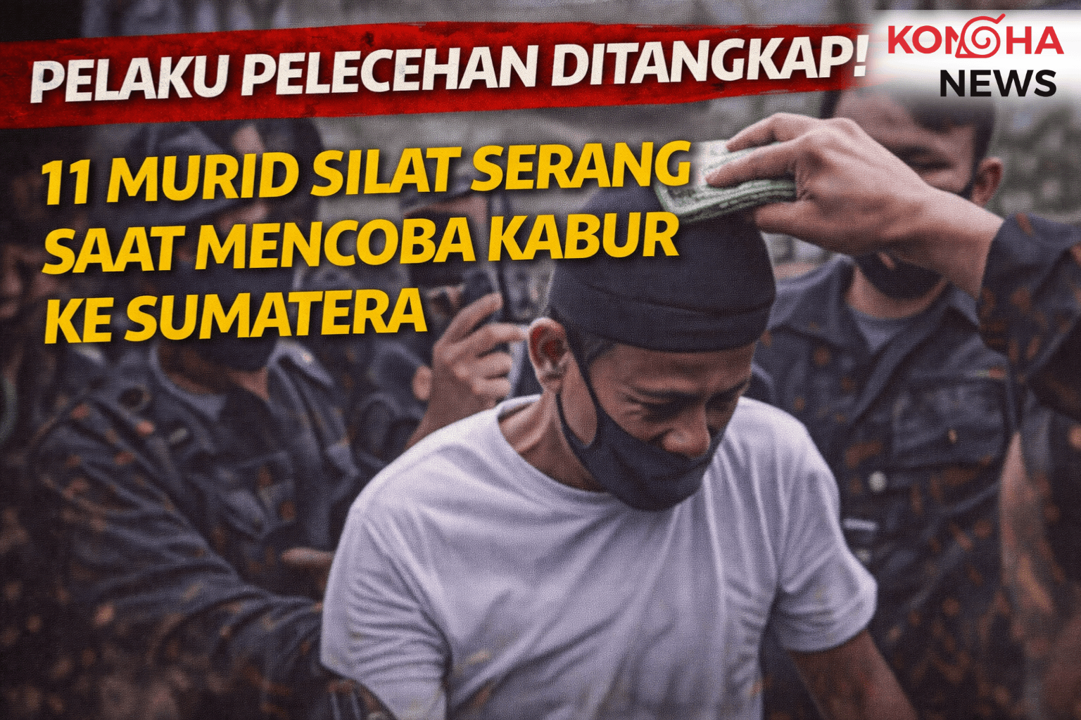 PELAKU DUGAAN PELECEHAN 11 MURID SILAT DITANGKAP SAAT HENDAK KABUR KE SUMATERA