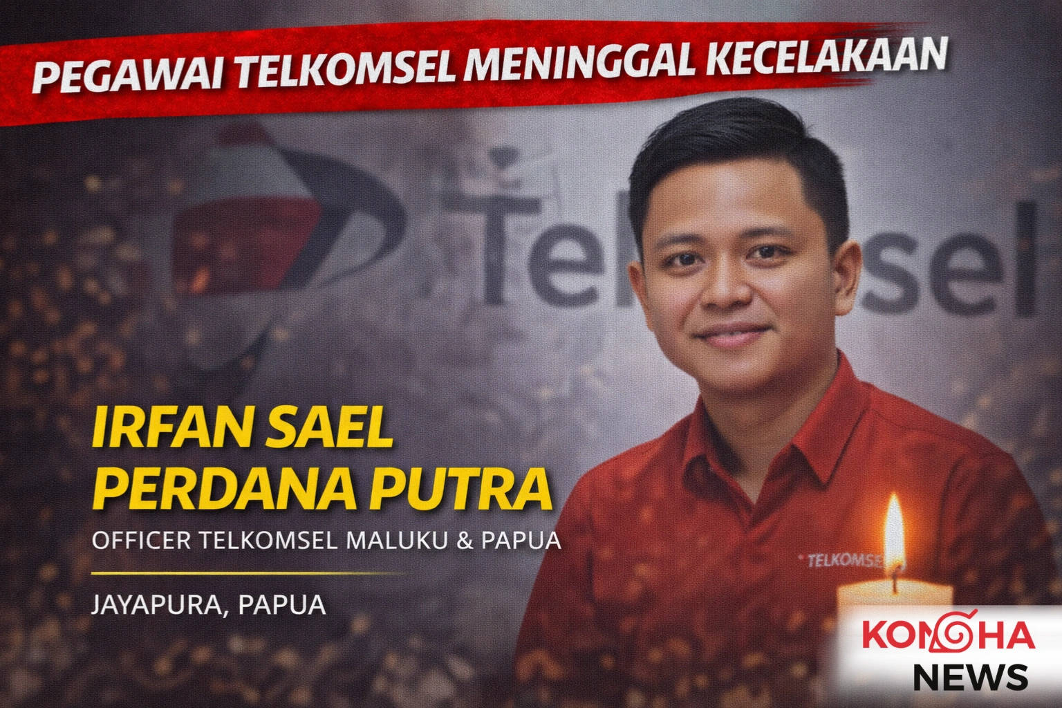 PEGAWAI TELKOMSEL MENINGGAL DUNIA AKIBAT KECELAKAAN DI JAYAPURA