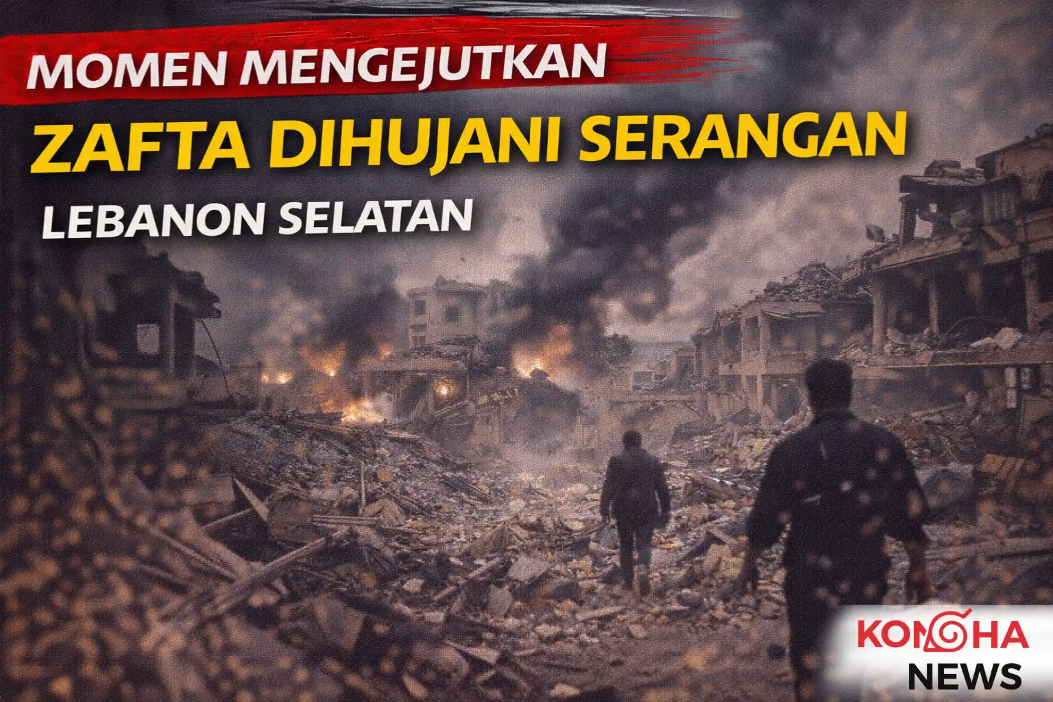 Cuplikan Mengejutkan Dampak Serangan di Zafta, Lebanon Selatan Jadi Sorotan