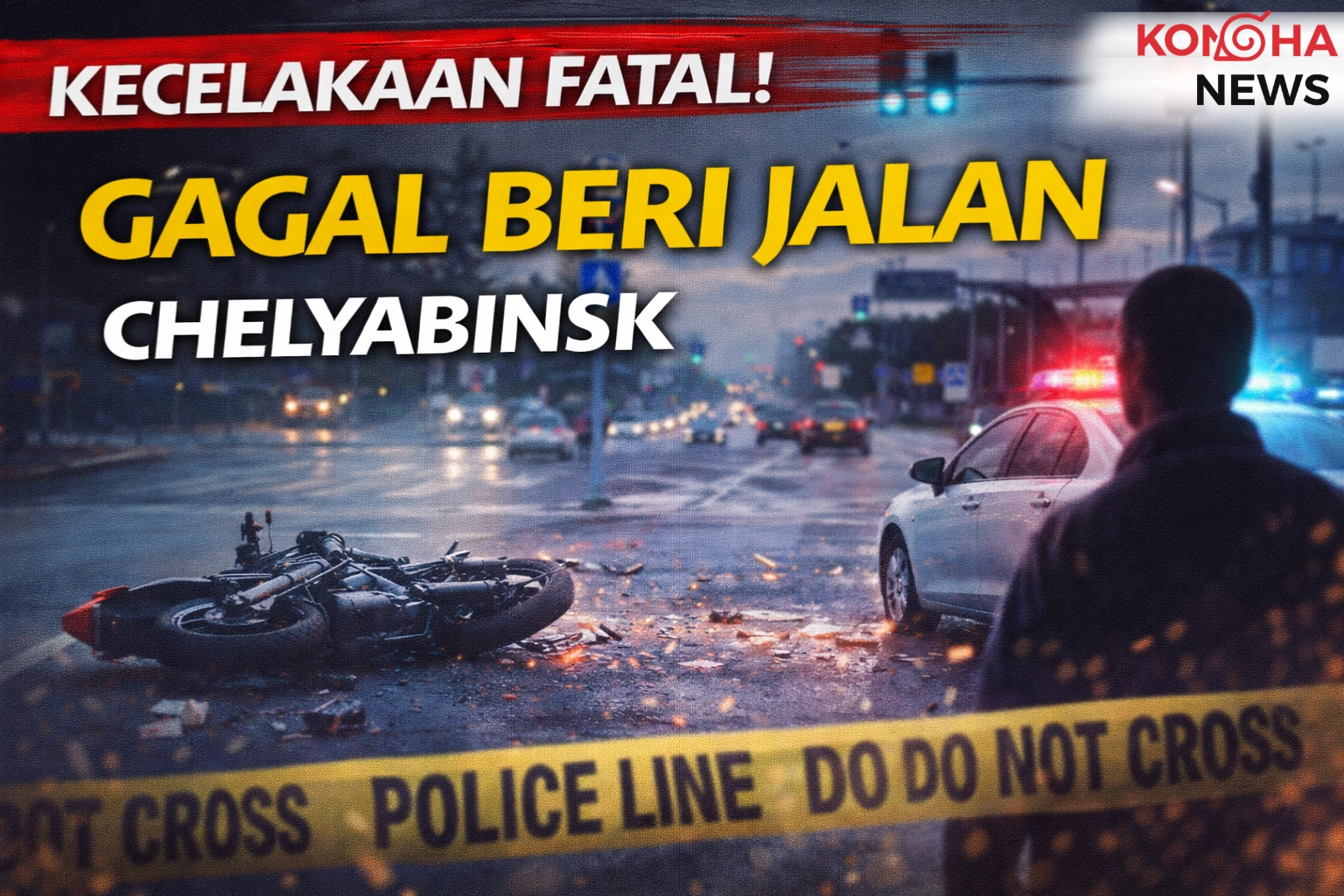 Kecelakaan di Chelyabinsk, Pengendara Motor Meninggal Dunia Usai Ditabrak Mobil