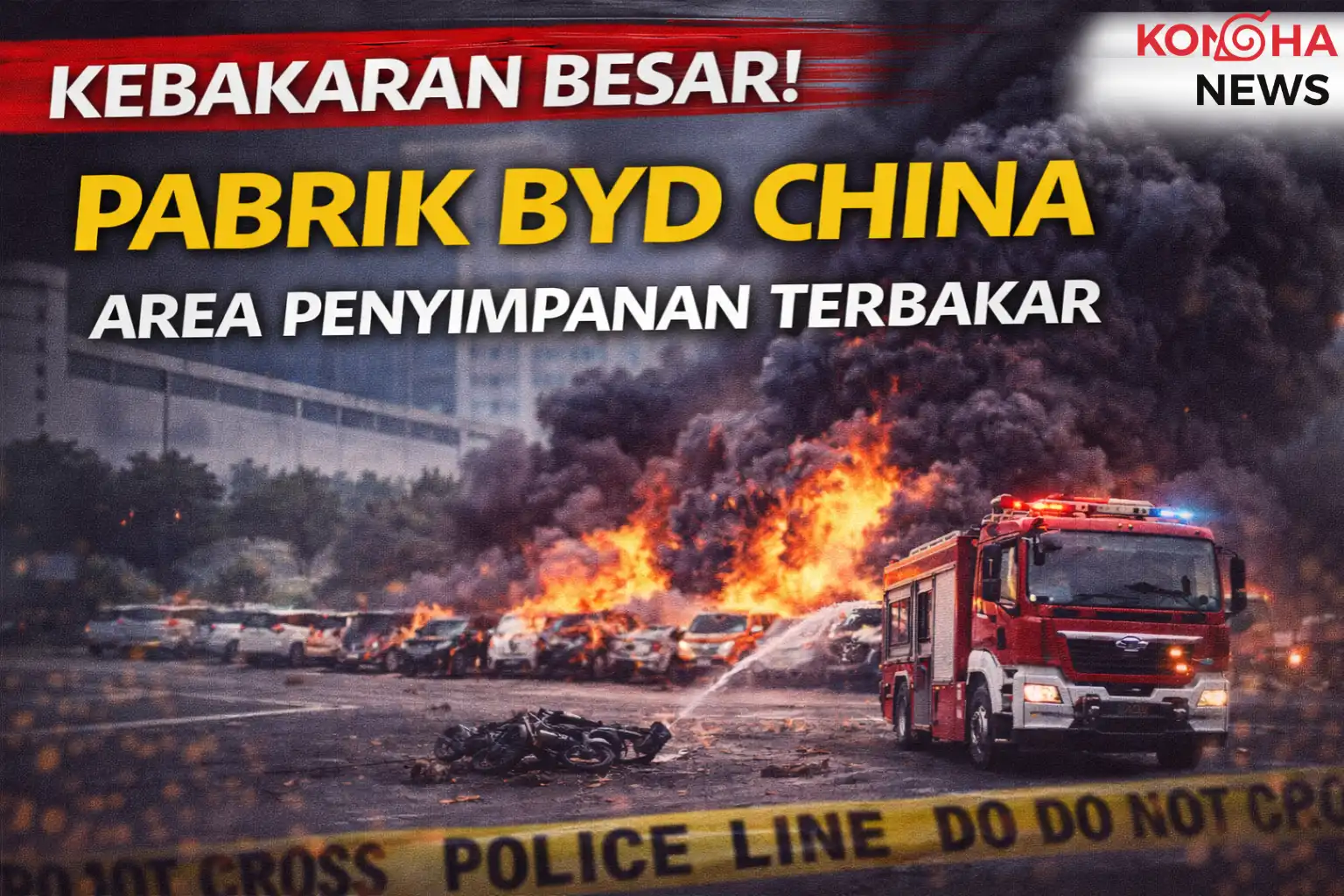 Kebakaran Besar Terjadi di Fasilitas BYD Shenzhen, Area Penyimpanan Kendaraan Terdampak