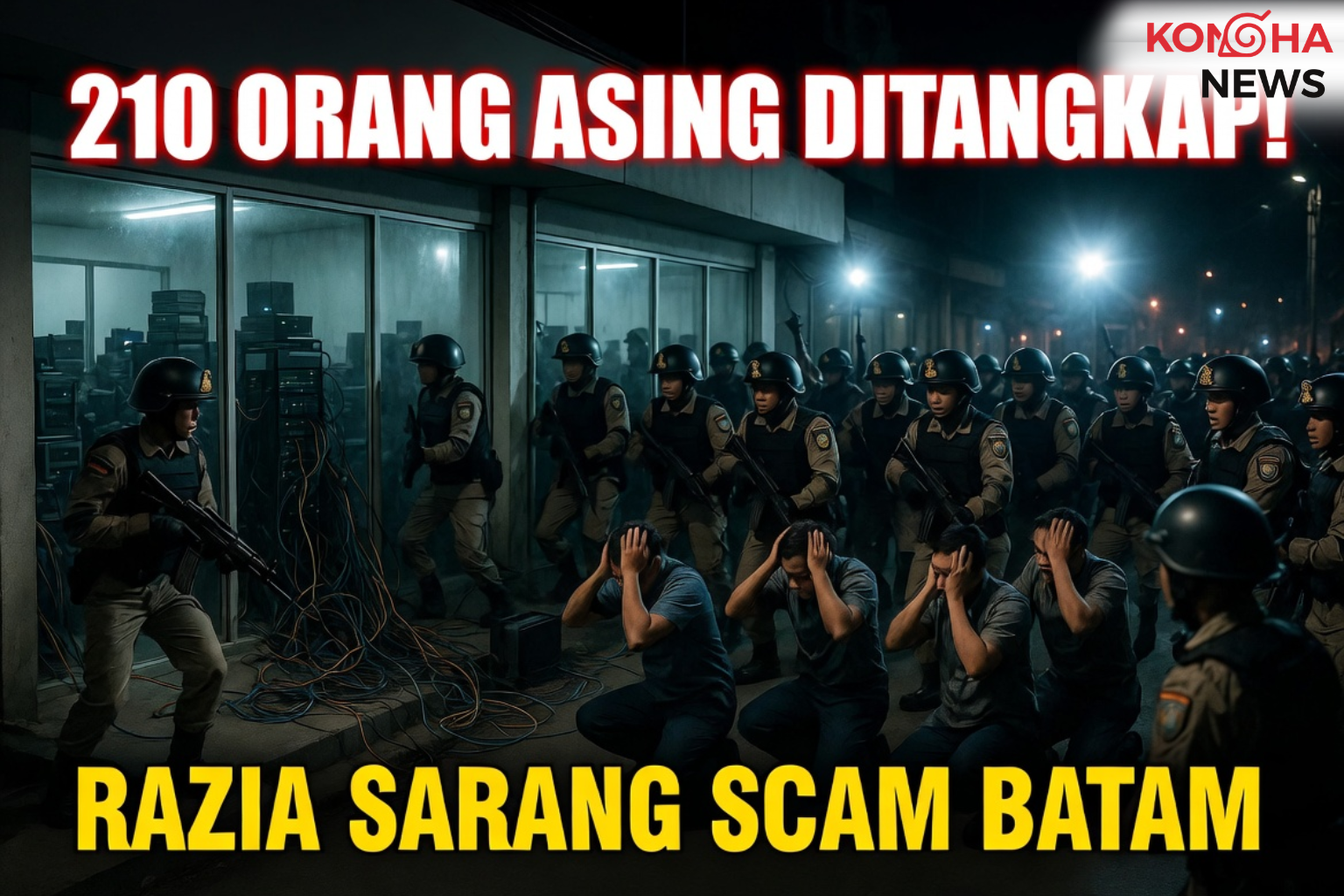 GEGARA! 210 ORANG ASING DITANGKAP DI BATAM
