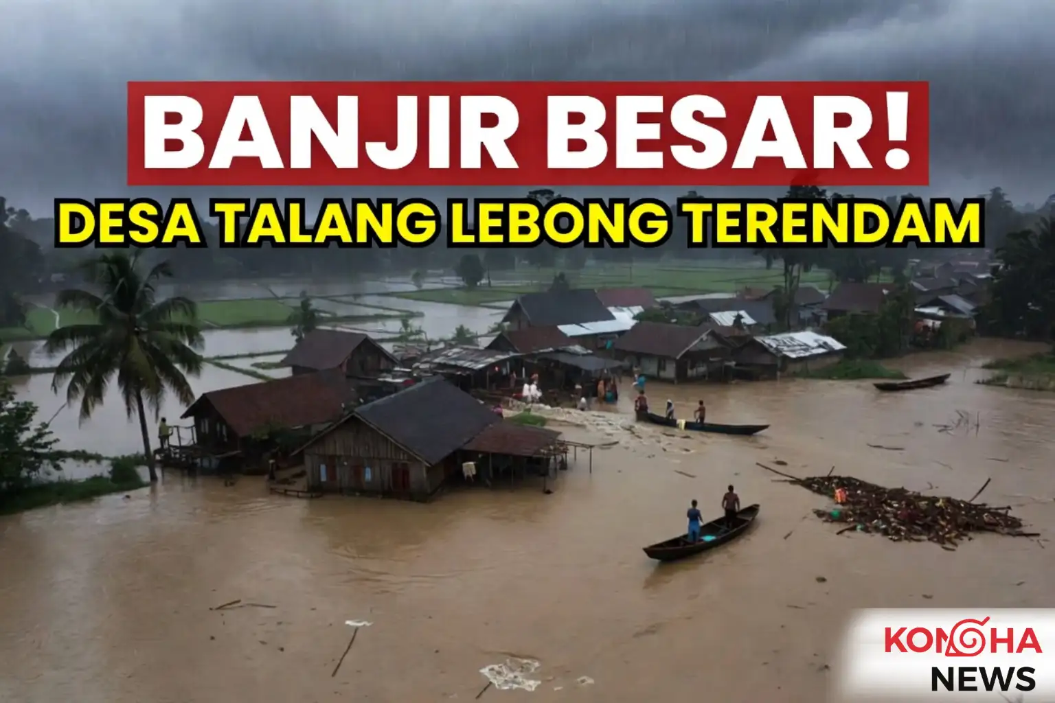 🌧️ BANJIR BESAR TERJANGKIT DESA TALANG, LEBONG!