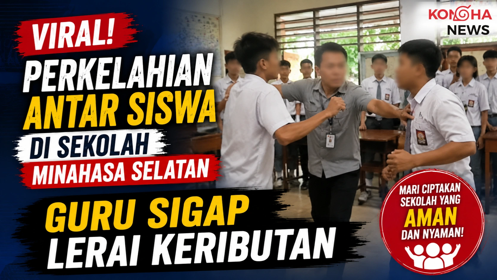 Konohanews – Viral Perkelahian Antar Siswa di Sekolah Minahasa Selatan, Guru Sigap Turun Tangan
