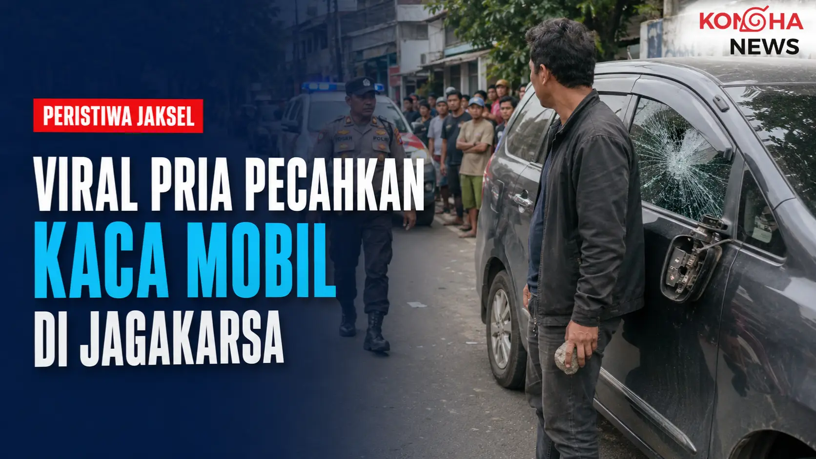 Pria Viral Pecahkan Kaca Mobil di Jagakarsa Diamankan Polisi, Mengaku Terpancing Teriakan Maling