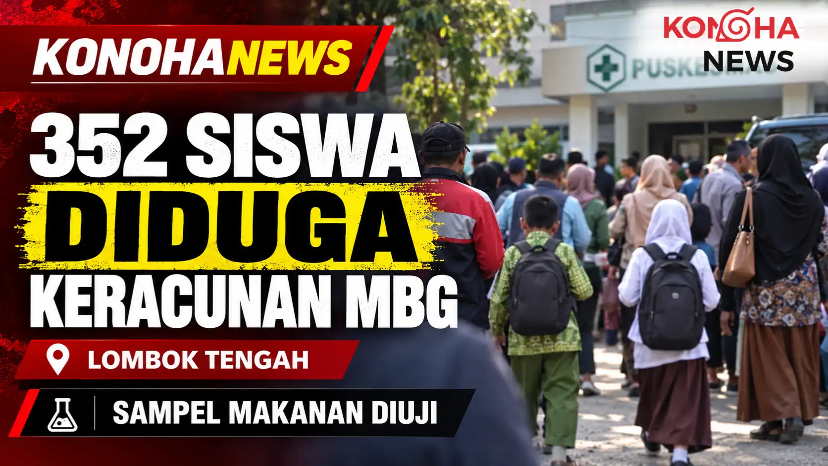 352 Siswa di Lombok Tengah Diduga Keracunan MBG, Sampel Makanan Diuji