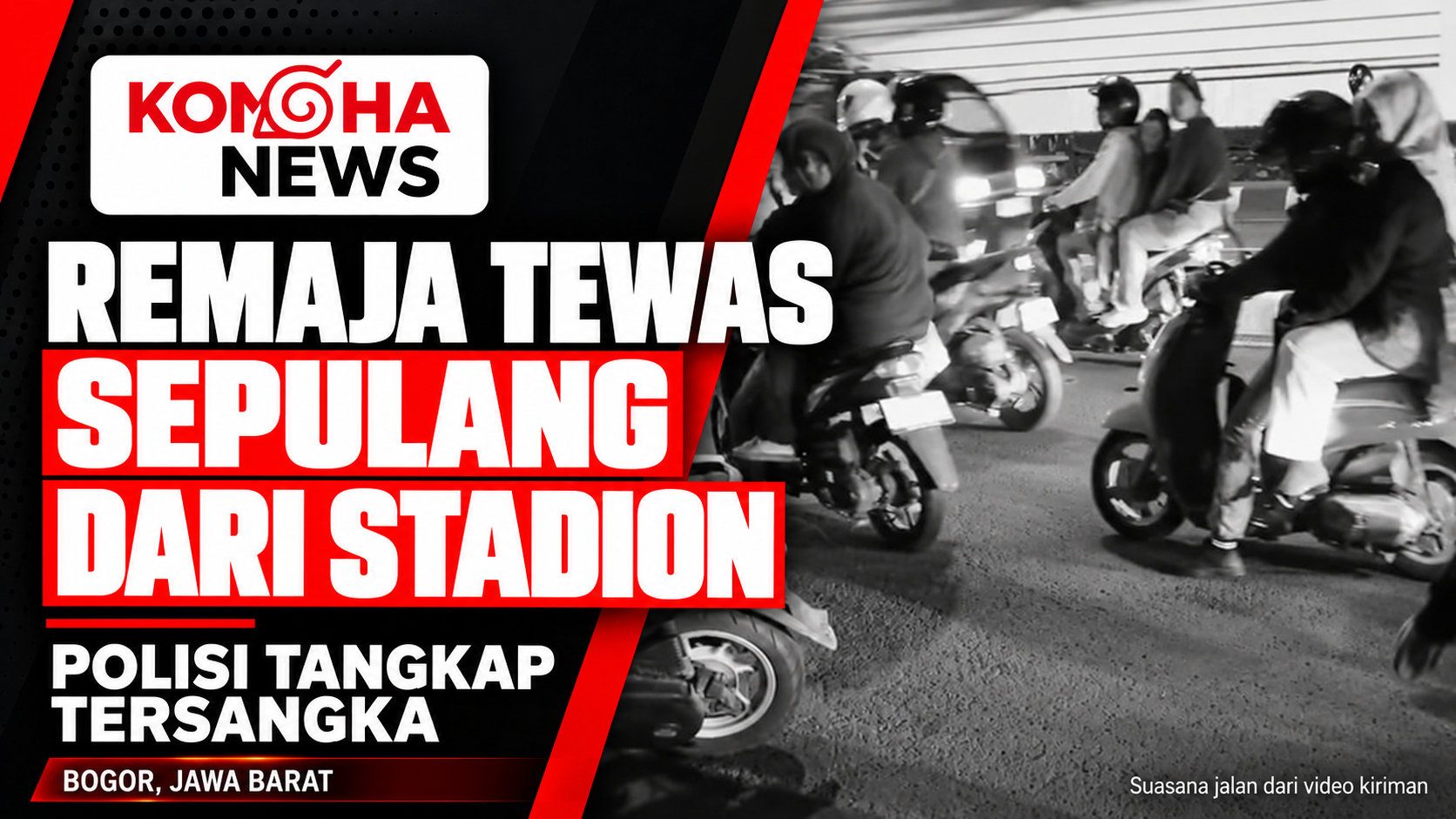 Remaja Ciapus Tewas Sepulang dari Stadion, Polisi Tangkap Tersangka