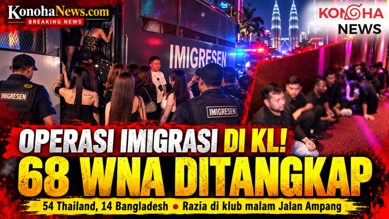 Razia Klub Malam di Kuala Lumpur! 68 WNA Ditangkap, Petugas Imigrasi Periksa 113 Orang