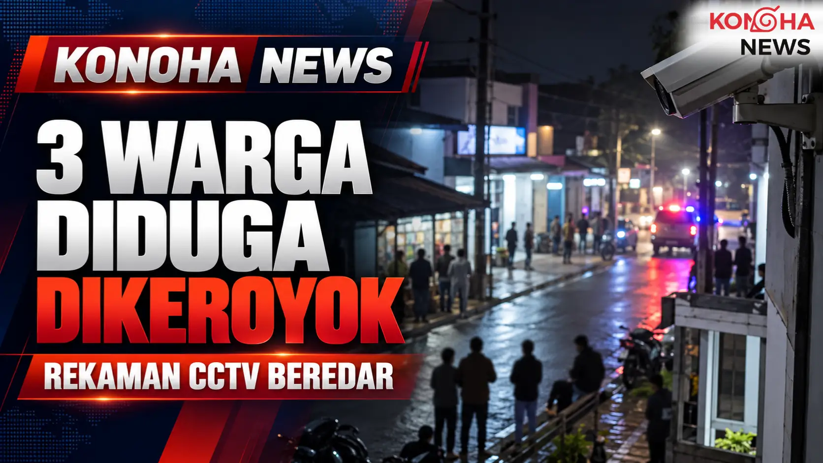 Rekaman CCTV Dugaan Pengeroyokan Tiga Warga di Tulang Bawang Beredar