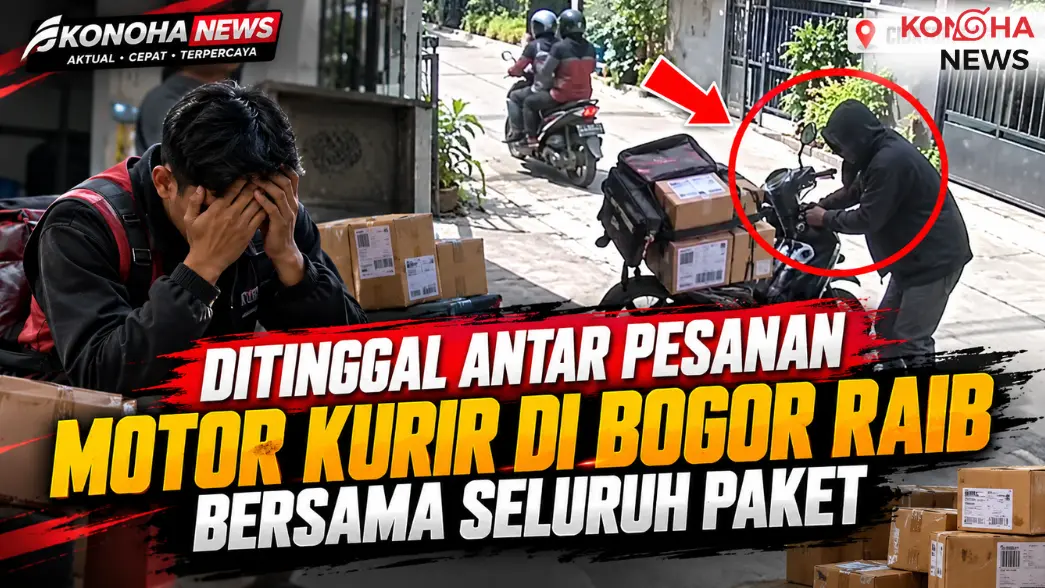 Ditinggal Antar Pesanan, Motor Kurir di Bogor Raib Bersama Seluruh Paket