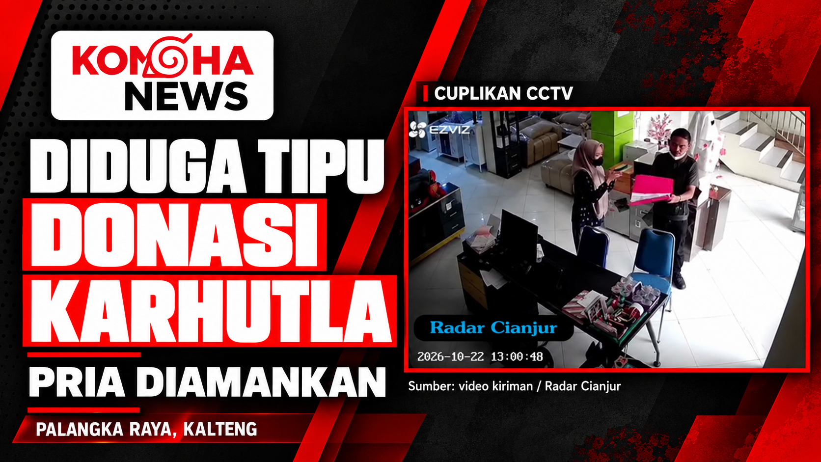 Diduga Tipu Donasi Karhutla, Pria di Palangka Raya Diamankan